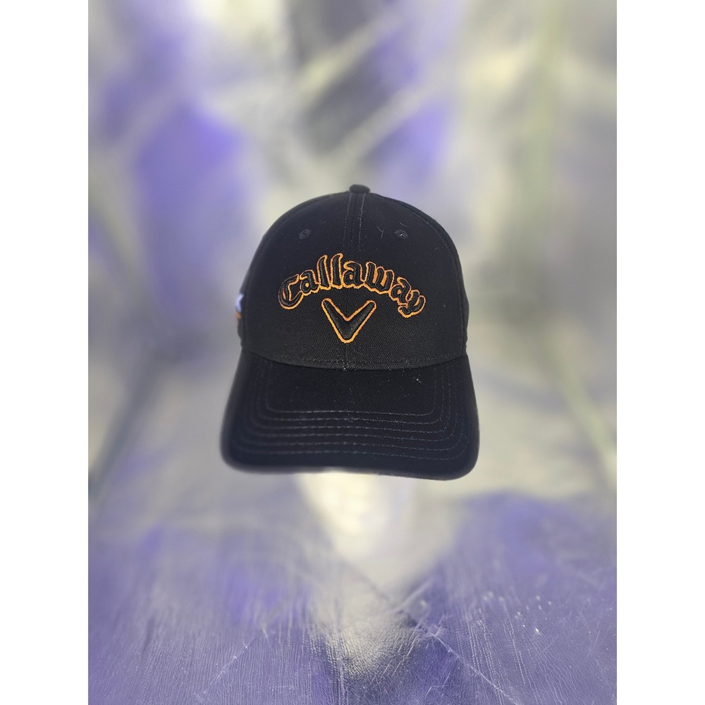 Callaway Golf HEX HOT Adjustable Hat Black Orange Embroidered Cap CA55666